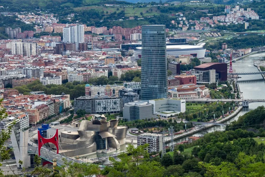 Espanja - Baskenland - Bilbao - Blick vom Mirador del Monte Artxandan näköalapaikka